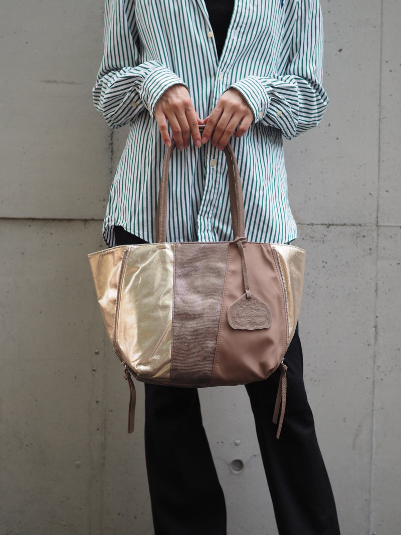 大人気トートバッグ(Мサイズ)GLS-0347MA(811036)シャンパンゴールド