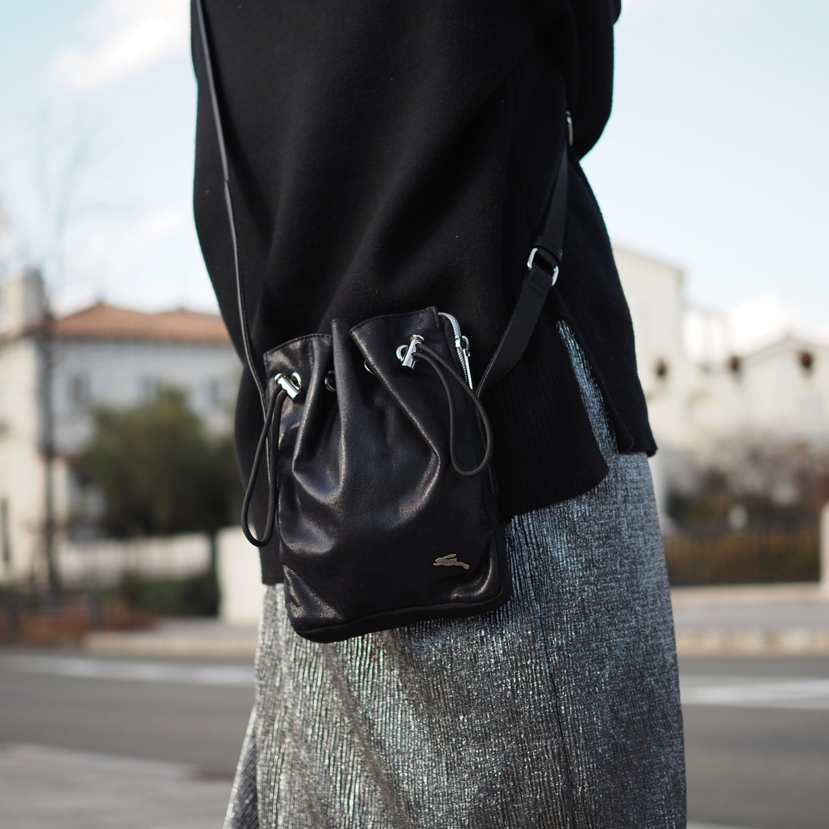 ショルダーバッグ・ポシェット RYSM Starry suede bag - Khaki gray LAZY SUSAN ショルダーバッグ バッグ マルチポシェット