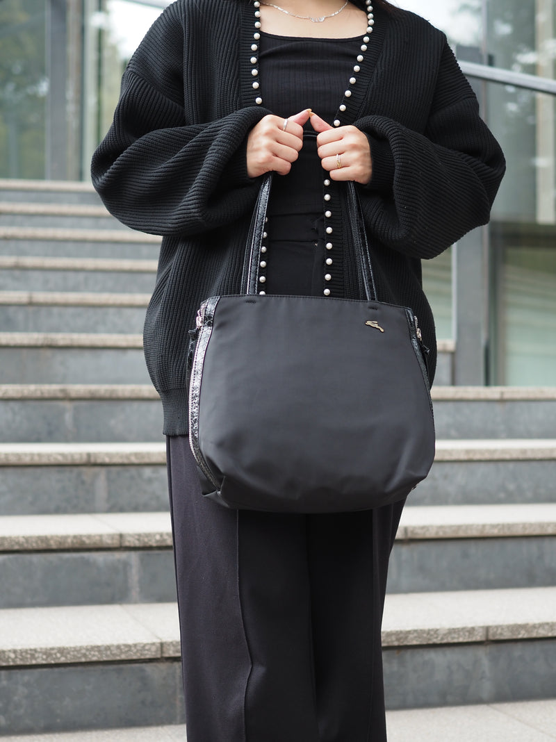 【40%OFF】大人気トートバッグ(Mサイズ) HN-0347MA(090909) ブラック【2025 BLACK FRIDAY SALE】