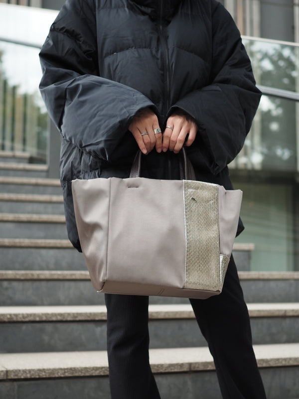 【35%OFF】2フェイスハンドバッグ HNBS-1407(155082) ベージュグレー【2025 BLACK FRIDAY SALE】