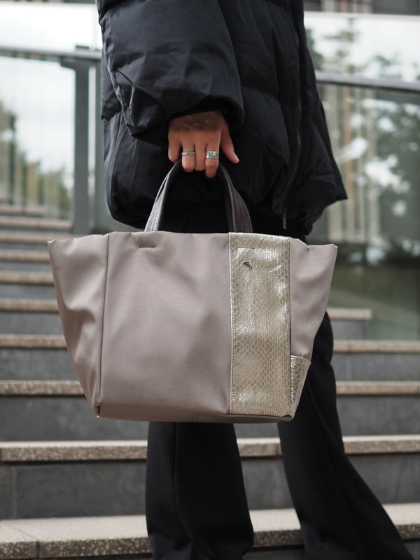 【35%OFF】2フェイスハンドバッグ HNBS-1407(155082) ベージュグレー【2025 BLACK FRIDAY SALE】