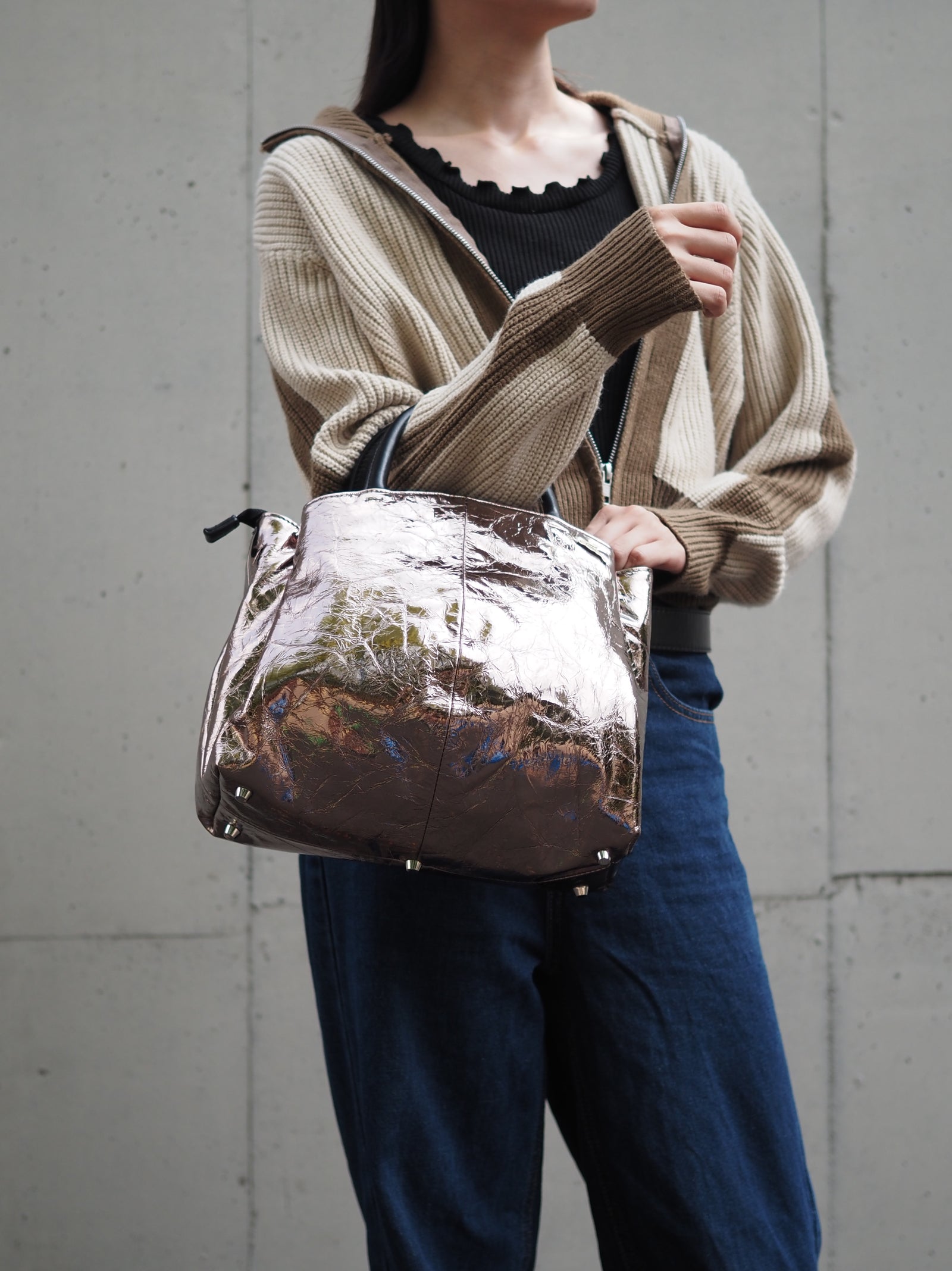 2wayハンドバッグ SE-0317SN(850985)メタリックトビー – OSAM オサムバッグ