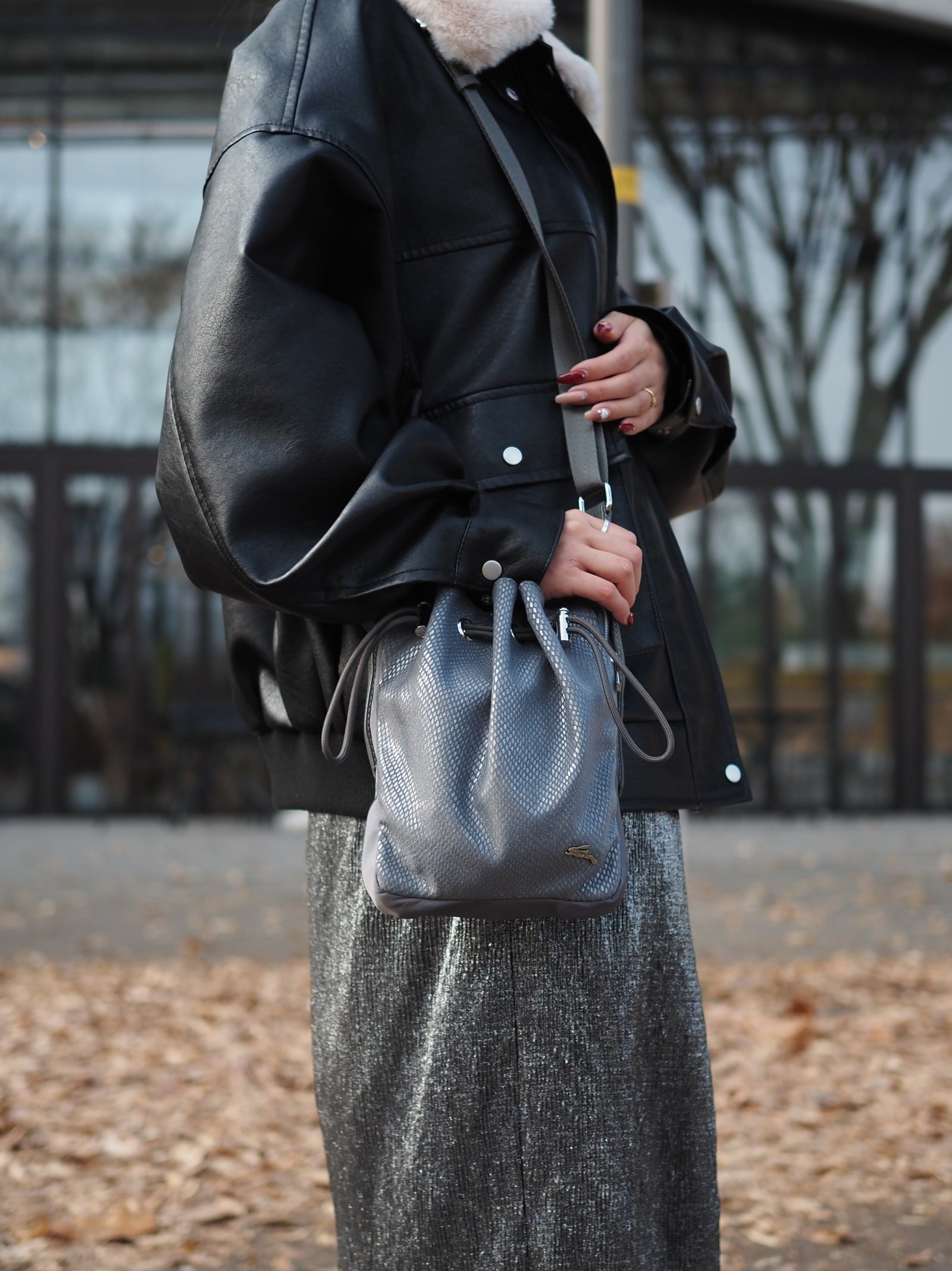 ショルダーバッグ IH-1618(060605)ブルーグレー – OSAM オサムバッグ