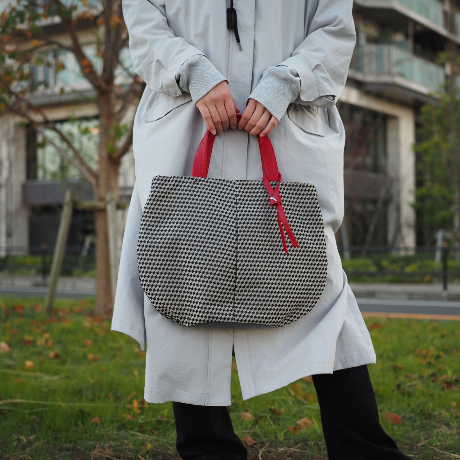 2Wayハンドバッグ IML-1405X(073007) チャコールグレー – OSAM