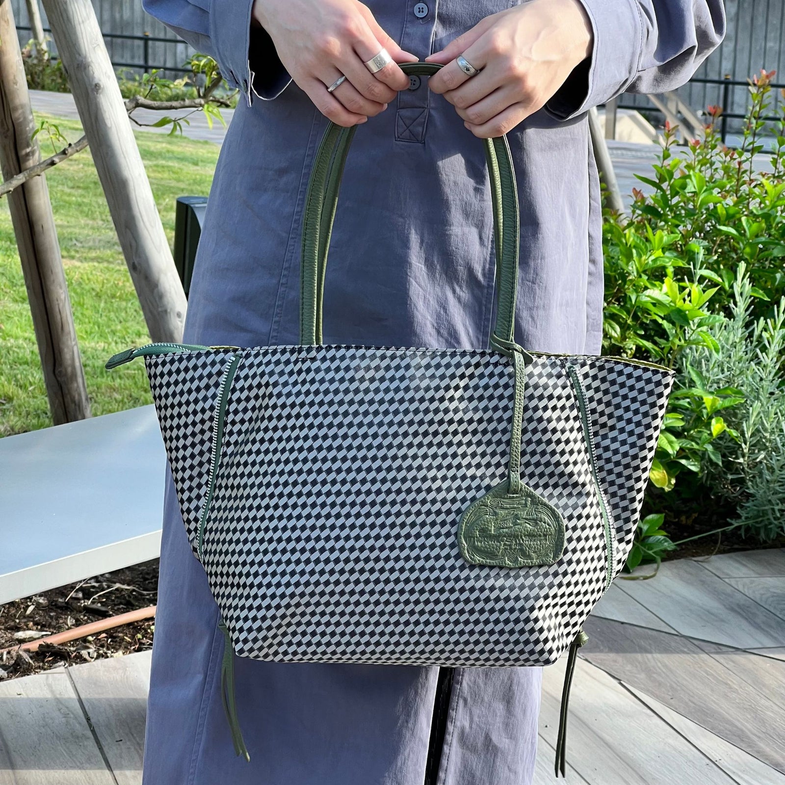 大人気トートバッグ(Mサイズ) IMLNN-0347MA(076507) チャコールグレー